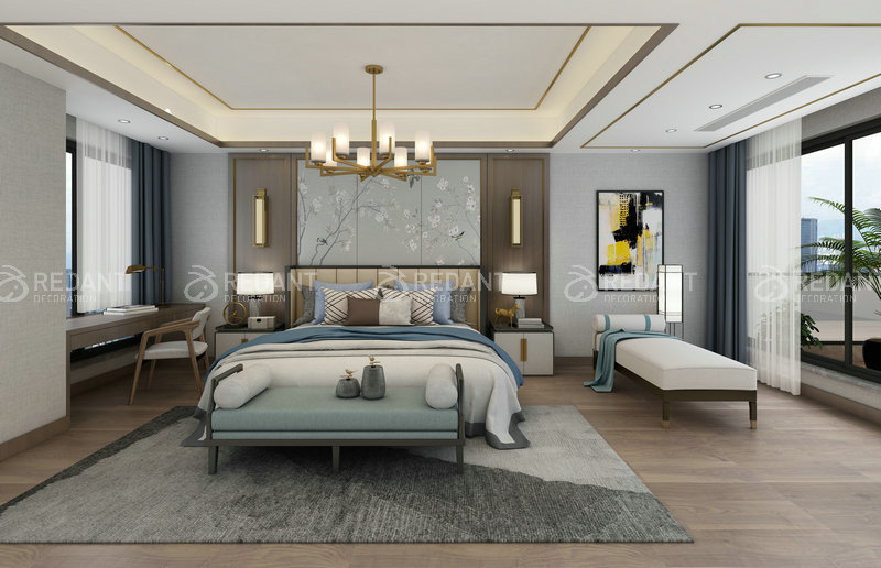 合润御府丨400平新中式风格别墅装修效果图