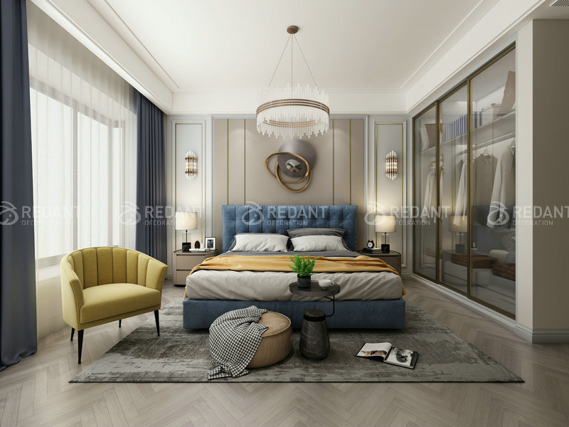 白塘壹号丨160平现代轻奢风格效果图