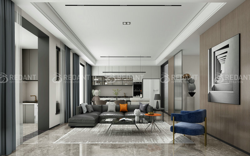 康帝庄园丨300平现代风格别墅装修效果图