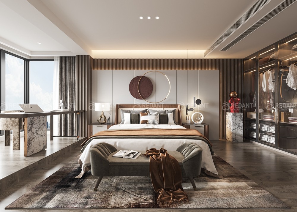 融湖雅墅300㎡现代港式风格别墅装修案例