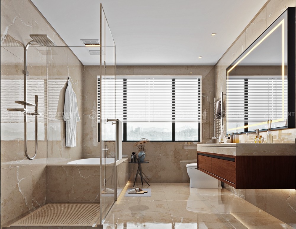 和沁园300㎡新中式风格别墅装修案例