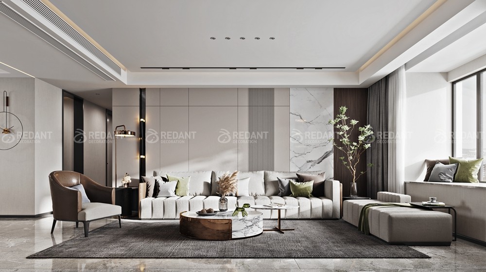 中海御湖熙岸160㎡现代风格装修案例