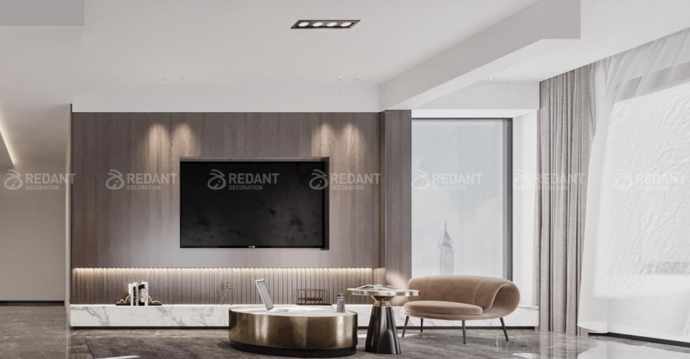 文荟苑240㎡现代风格顶复装修案例