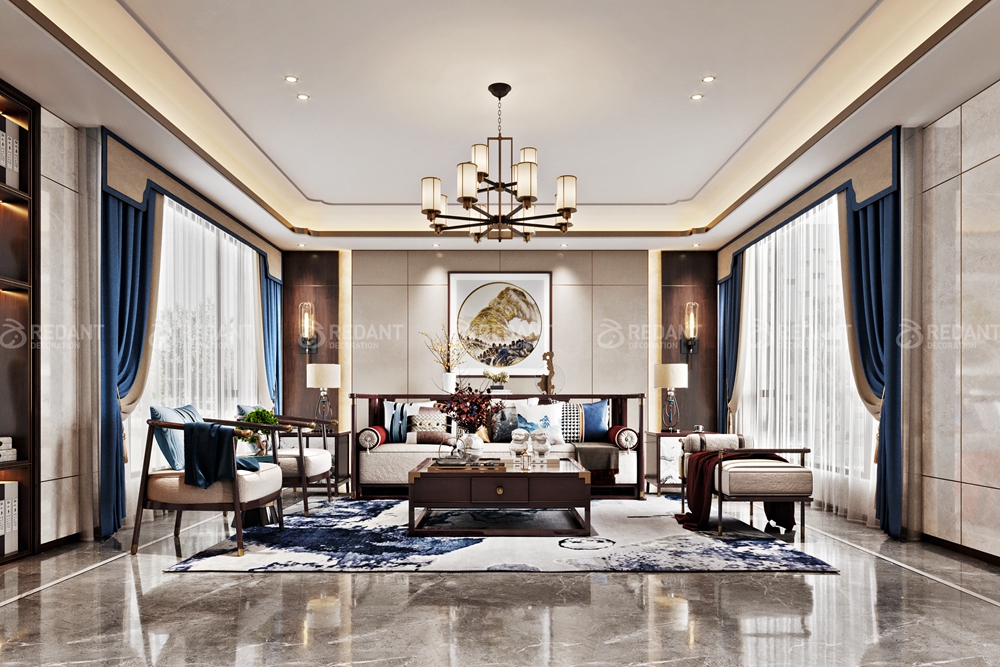 和沁园 | 300㎡新中式风格别墅装修案例