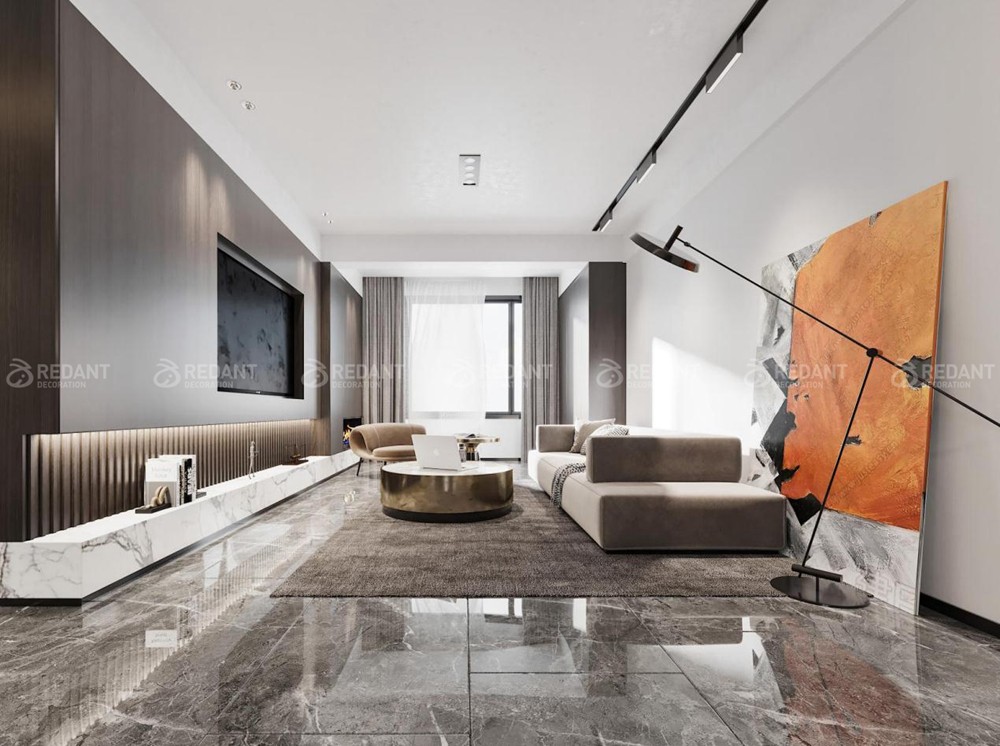 文荟苑240㎡现代风格顶复装修案例