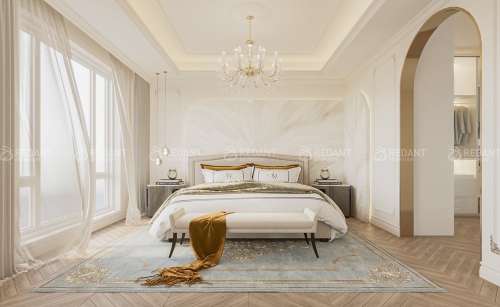 东原千浔130㎡法式风格复式装修案例