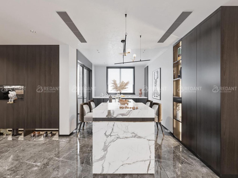 文荟苑240㎡现代风格顶复装修案例