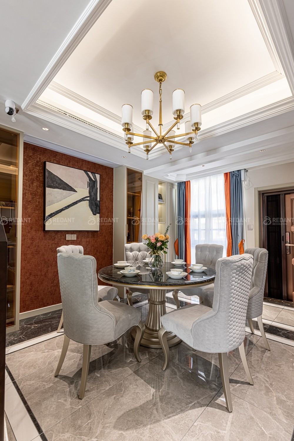 胥江湾350㎡轻奢风格别墅装修实景案例