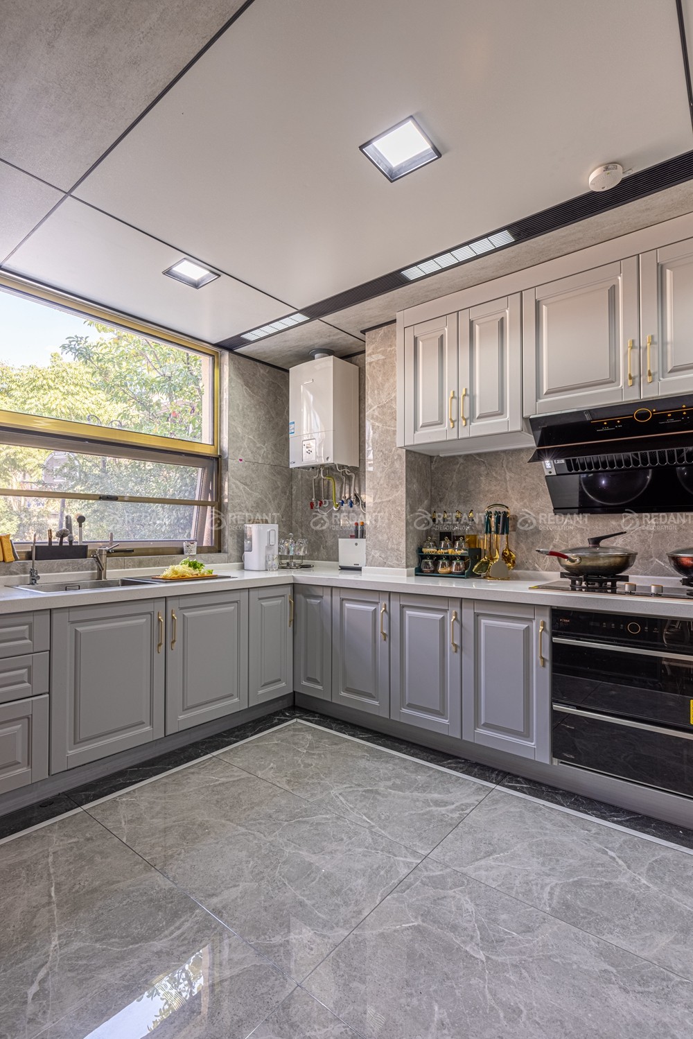 胥江湾350㎡轻奢风格别墅装修实景案例