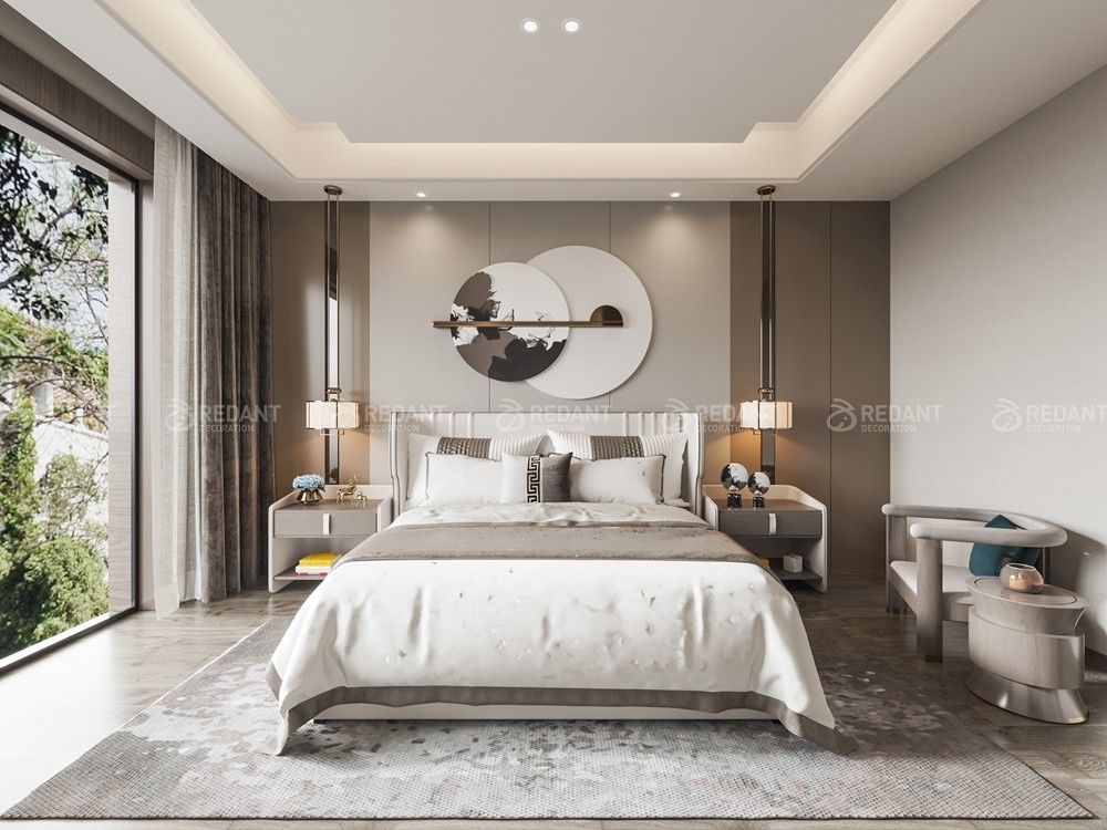 旭辉壹号院 | 300㎡新中式风格别墅装修案例