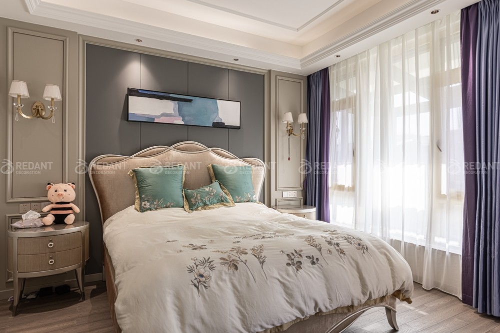 胥江湾350㎡轻奢风格别墅装修实景案例