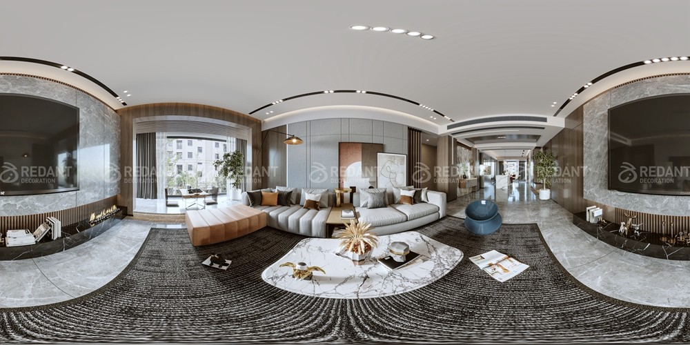 苏州湾景苑217㎡现代简约风格大平层装修效果图