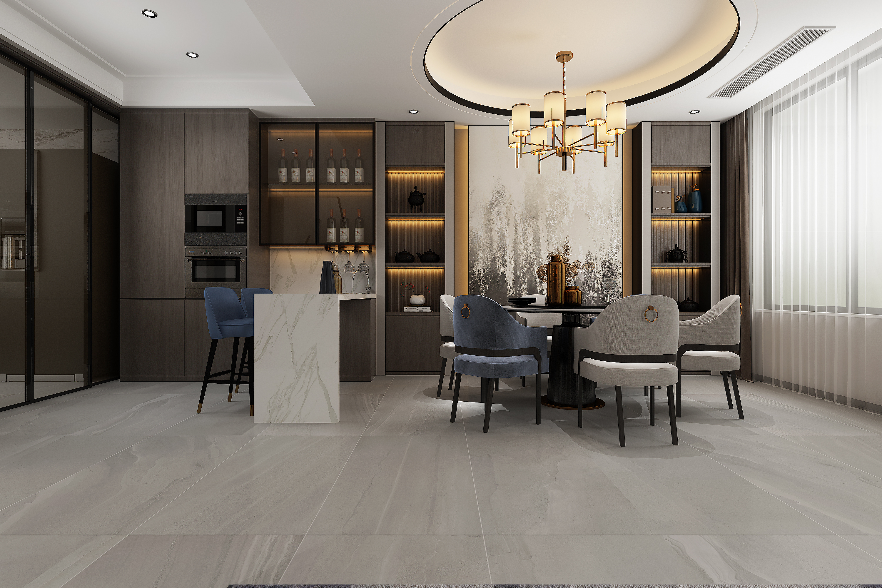 十里锦绣325平|现代轻奢案例