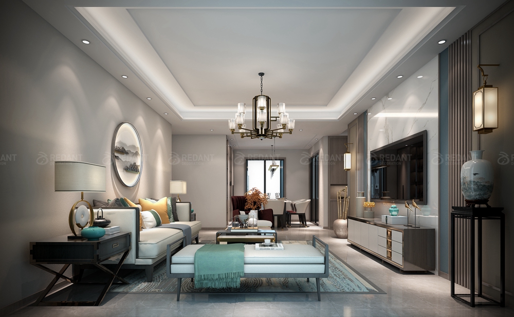 石湖景苑 | 140平新中式风格装饰