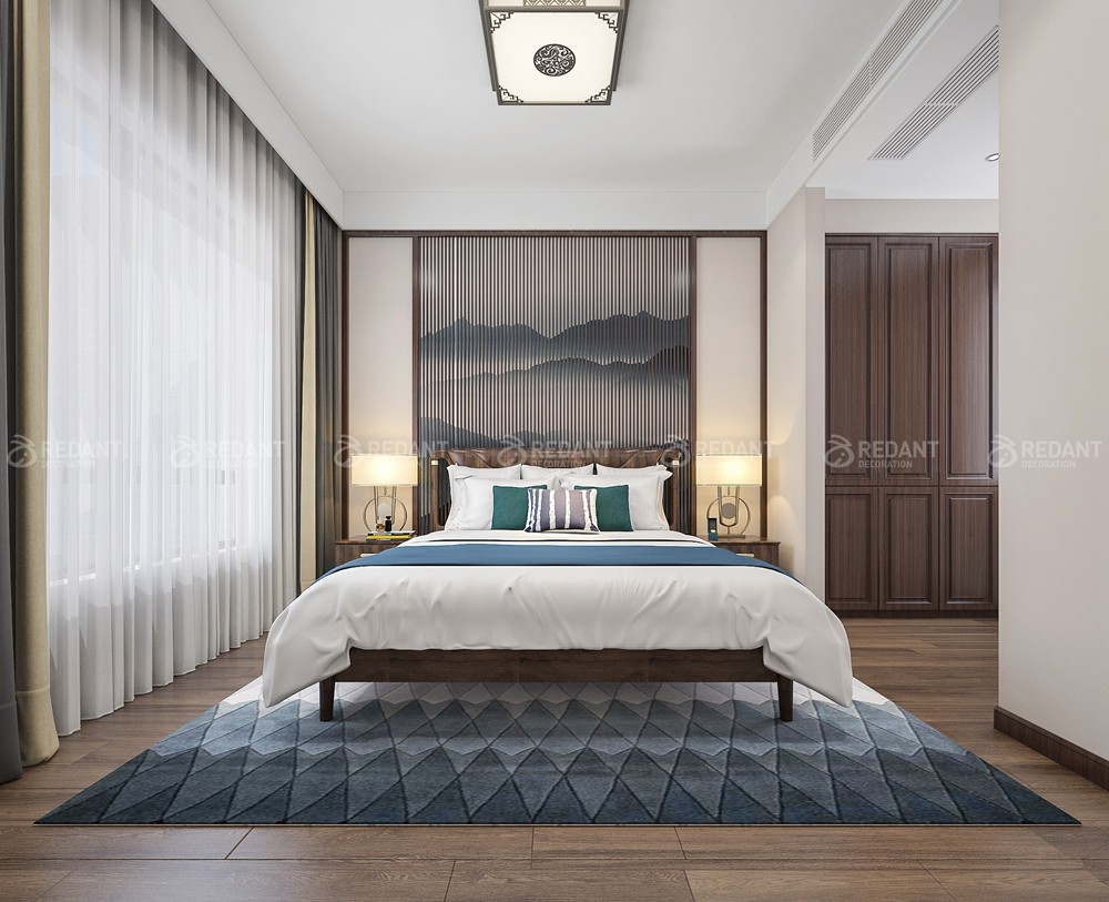 永乐里330㎡新中式风格别墅装修案例