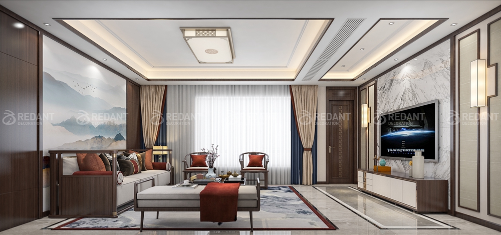 永乐里 | 330㎡新中式风格别墅装修案例