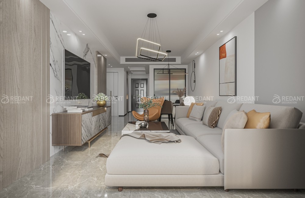 中航樾玺120㎡现代简约复式装修案例