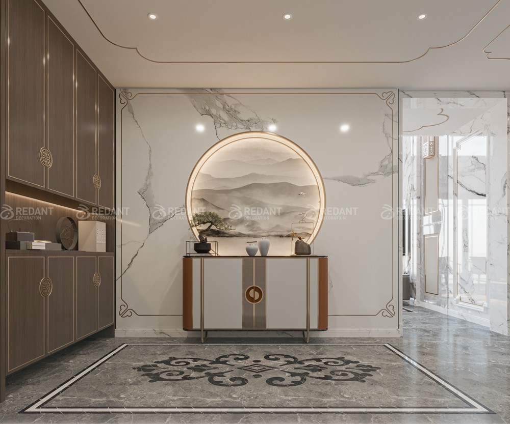 钓鱼台530㎡新中式风格别墅装修案例