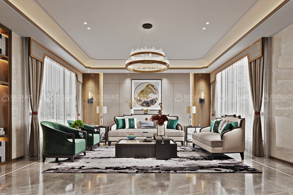 和沁园 | 300㎡新中式风格别墅装修案例