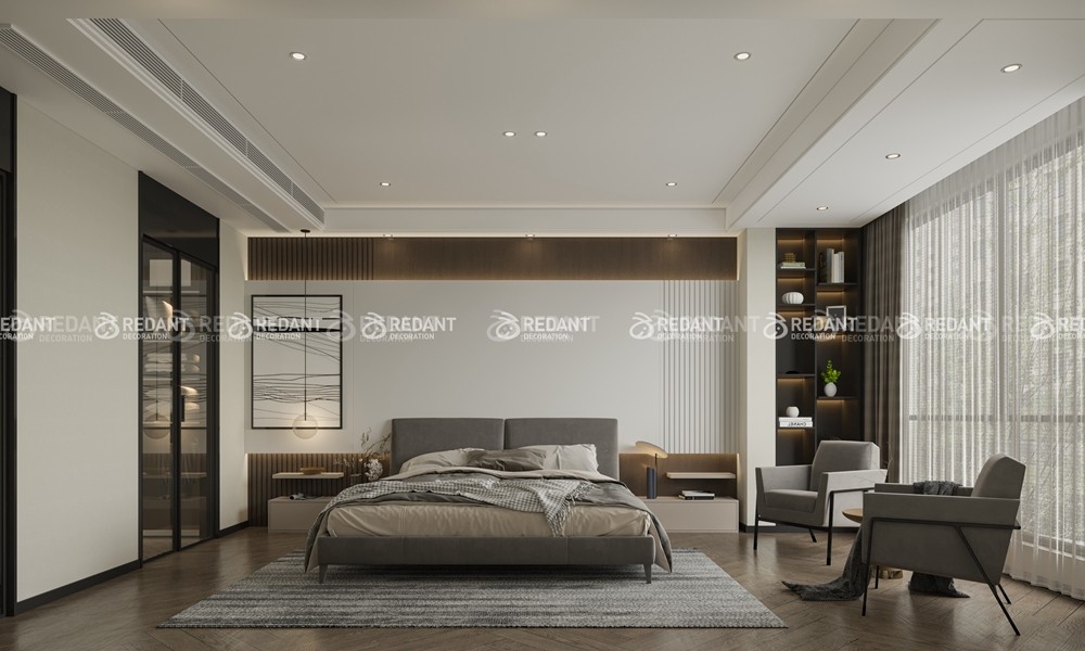 石湖桃花源280㎡现代轻奢别墅装饰案例