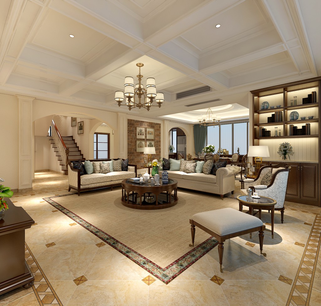 中粮本源 | 350平美式风格别墅装修案例