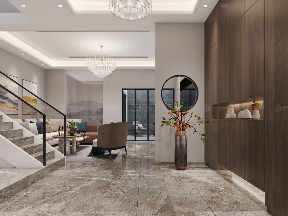 中航樾园 丨 230㎡现代中式复式装修案例