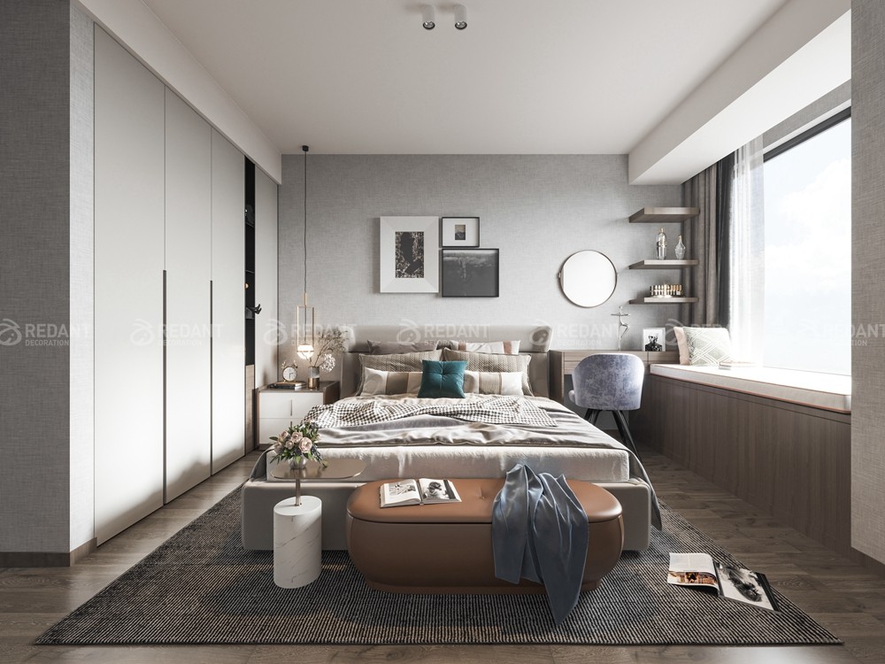 锦悦湾130㎡现代风格装修效果图