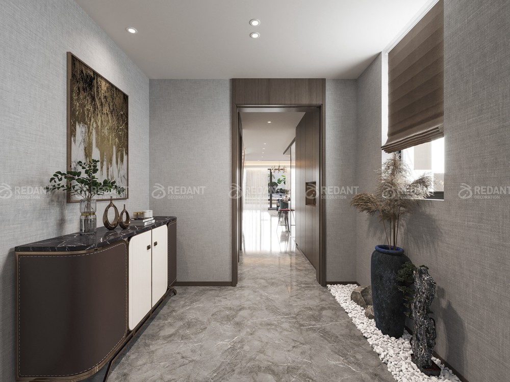 中粮本源300㎡新中式风格别墅装修效果图