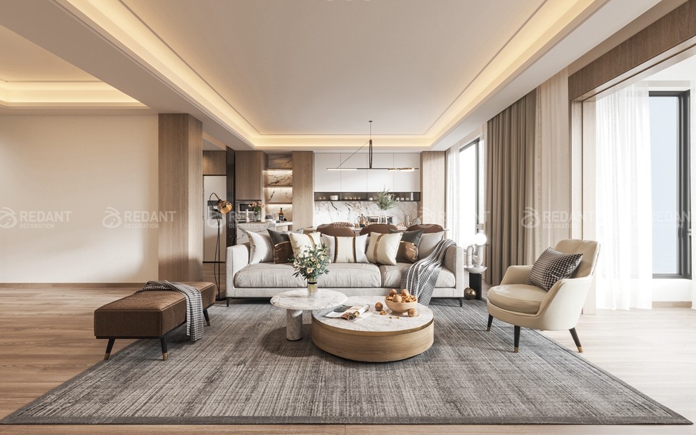 银城原溪170㎡现代风格别墅装修效果图