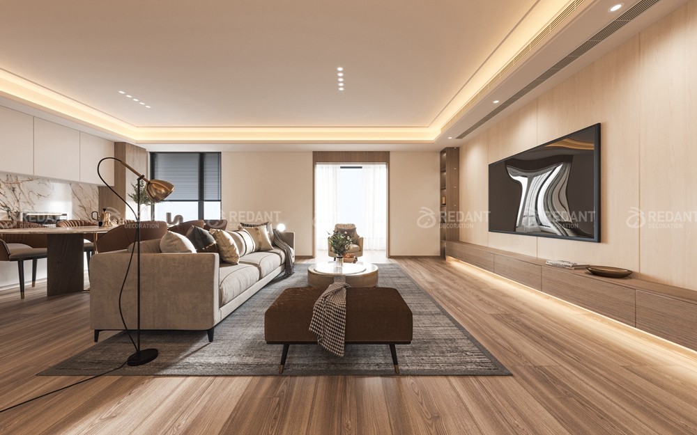 银城原溪170㎡现代风格别墅装修效果图