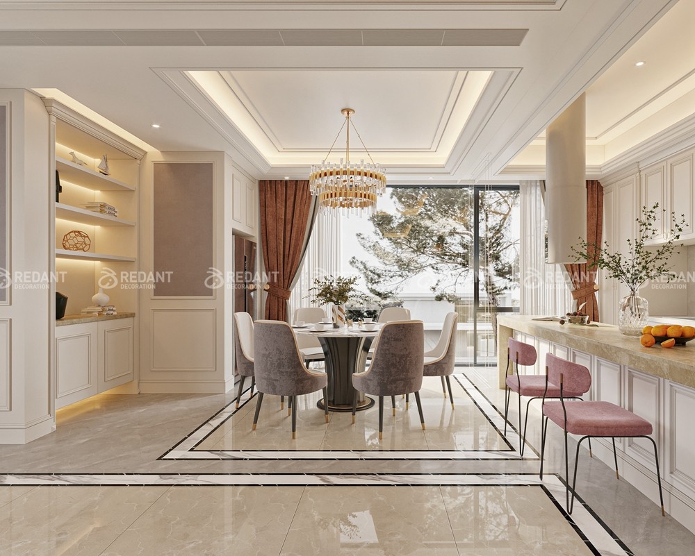 大象山舍350㎡简美轻奢风格装修效果图