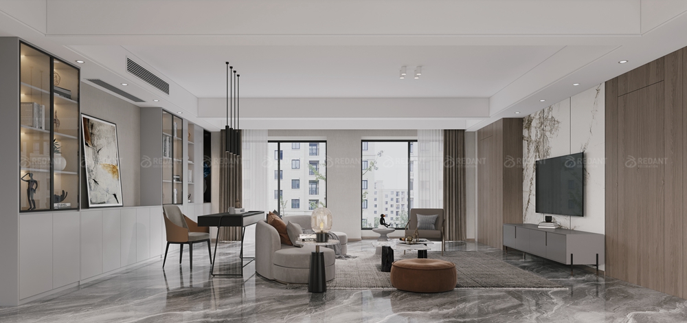 中粮祥云 丨 160㎡现代简约平层装修案例