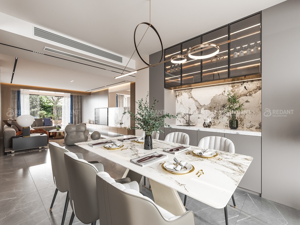 星屿仁恒180㎡现代风格装修效果图