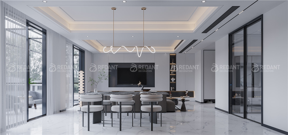 狮山原著 丨 270㎡现代轻奢复式装修案例