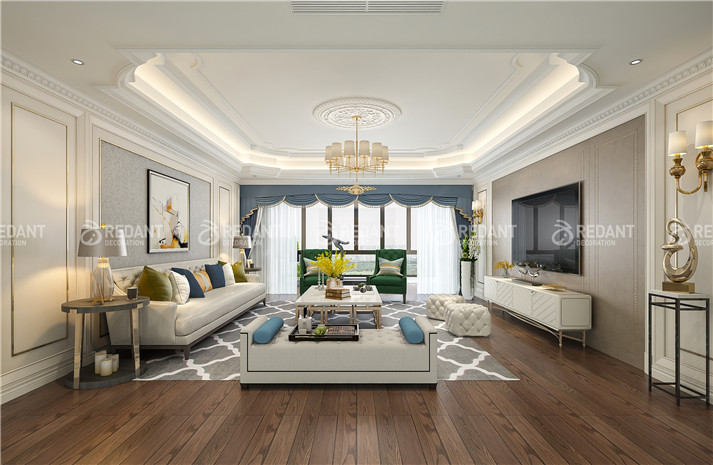 碧桂园翡翠湾 |270平现代美式风格