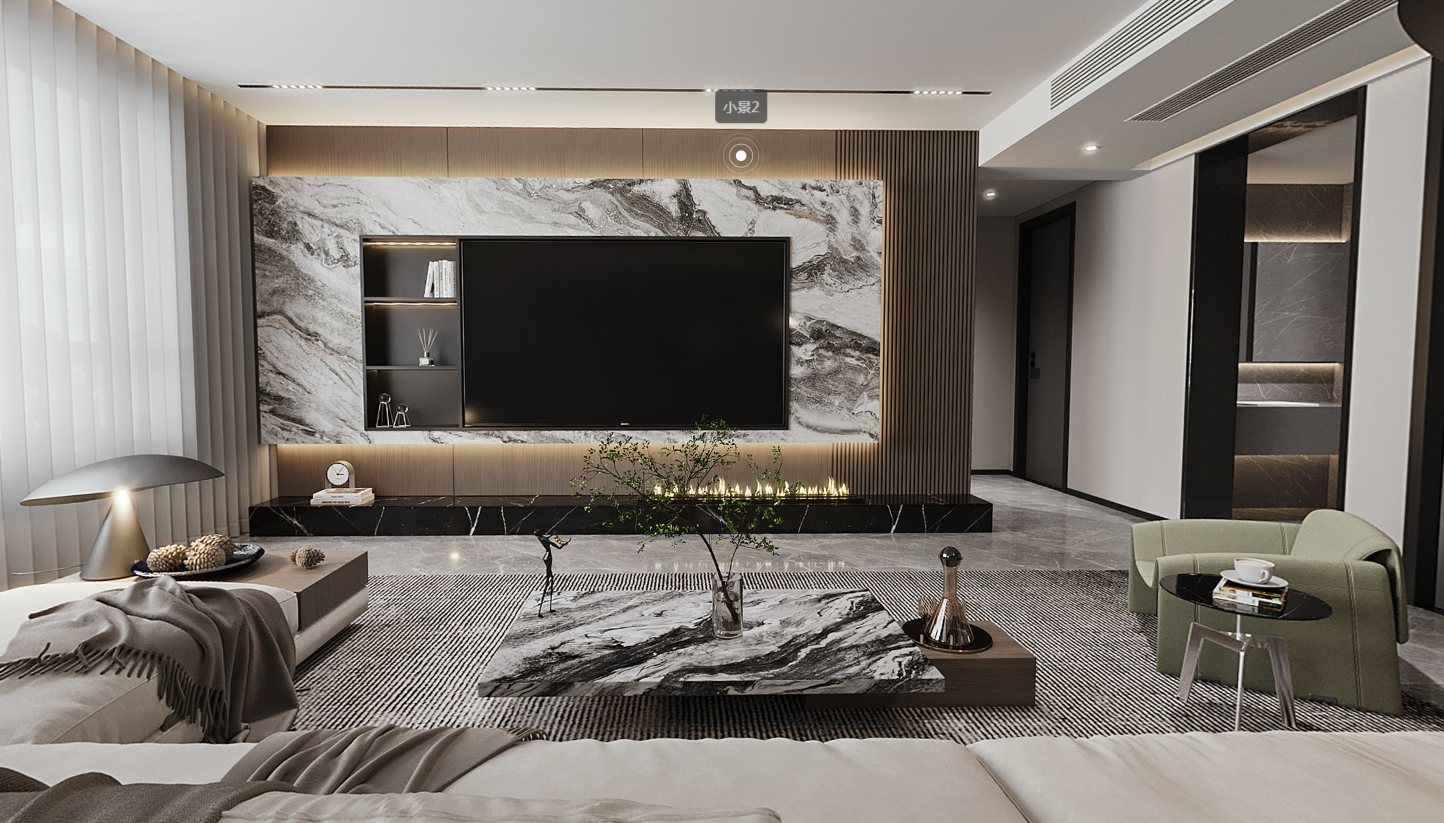 香格丽花园 | 140㎡现代风格装修效果图