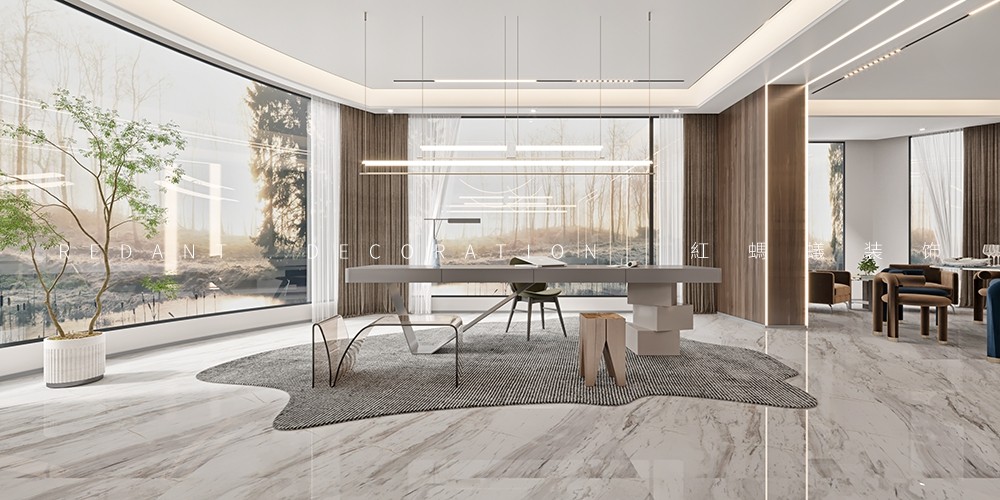 嘉宝花园现代轻奢别墅翻新装修效果图