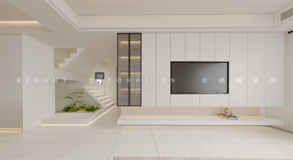 金尊府 丨 145㎡现代极简复式装修效果图