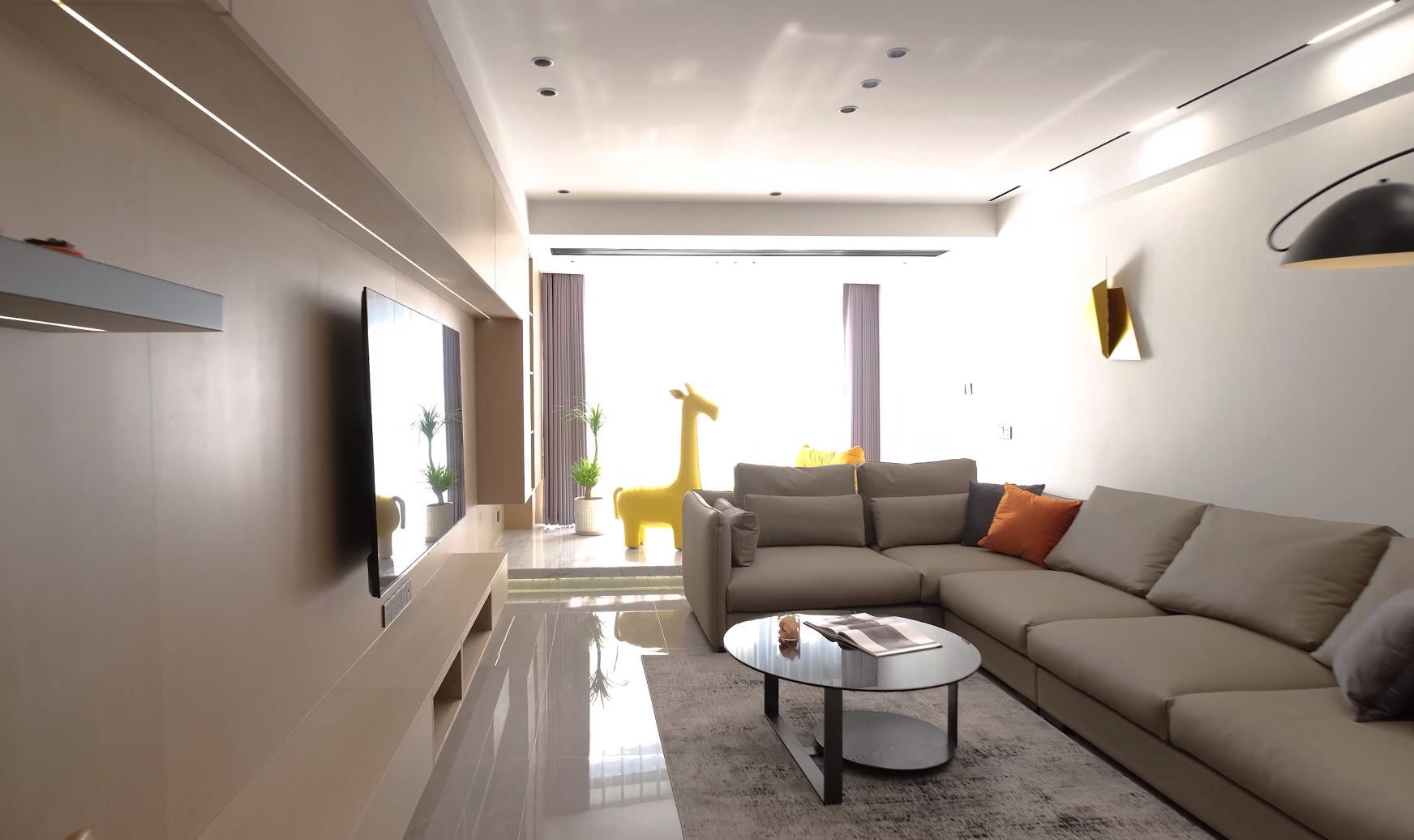 润欣花园150㎡现代风格实景装修案例