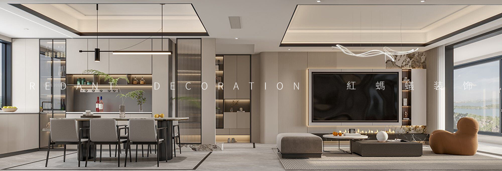 睿铂庭丨160平现代风格平层装修效果图