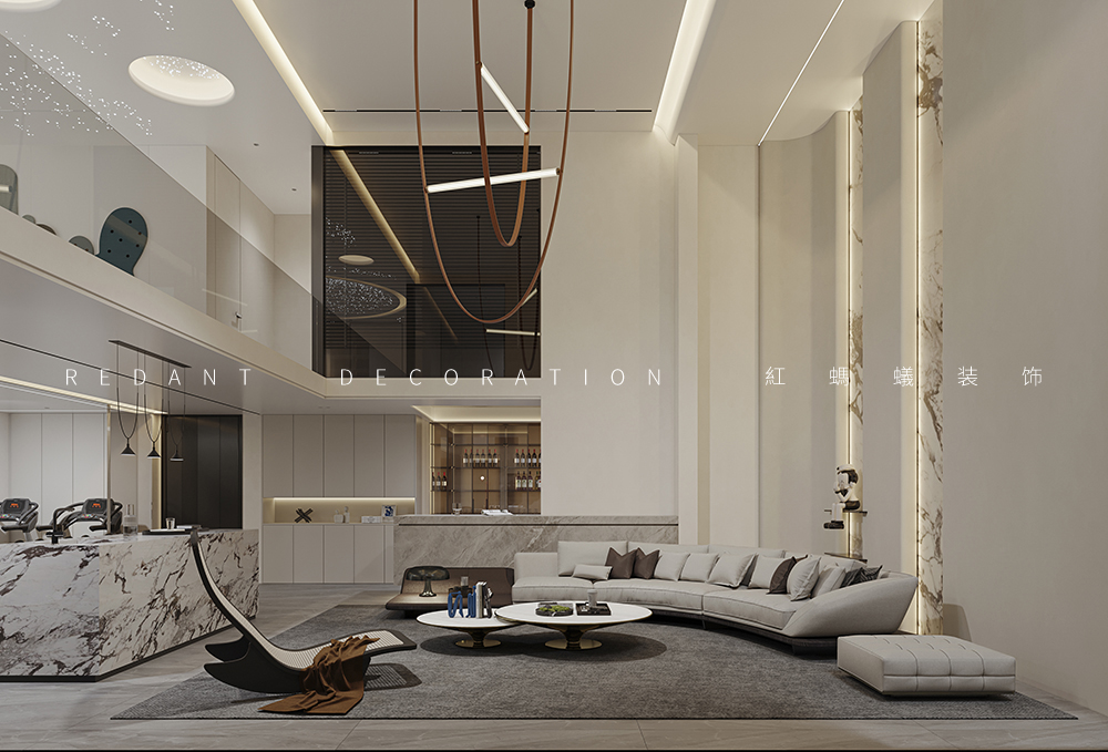 狮山澜庭 | 456平米现代简约风格装修效果图