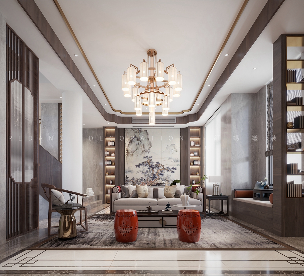 福煜人家 | 350㎡新中式风格装修案例