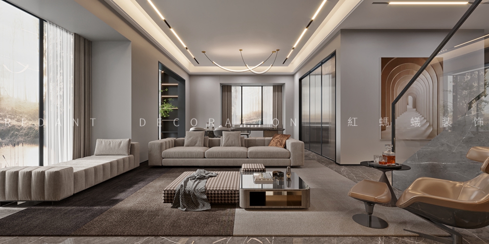 优步水岸 | 180m²现代风格装修案例