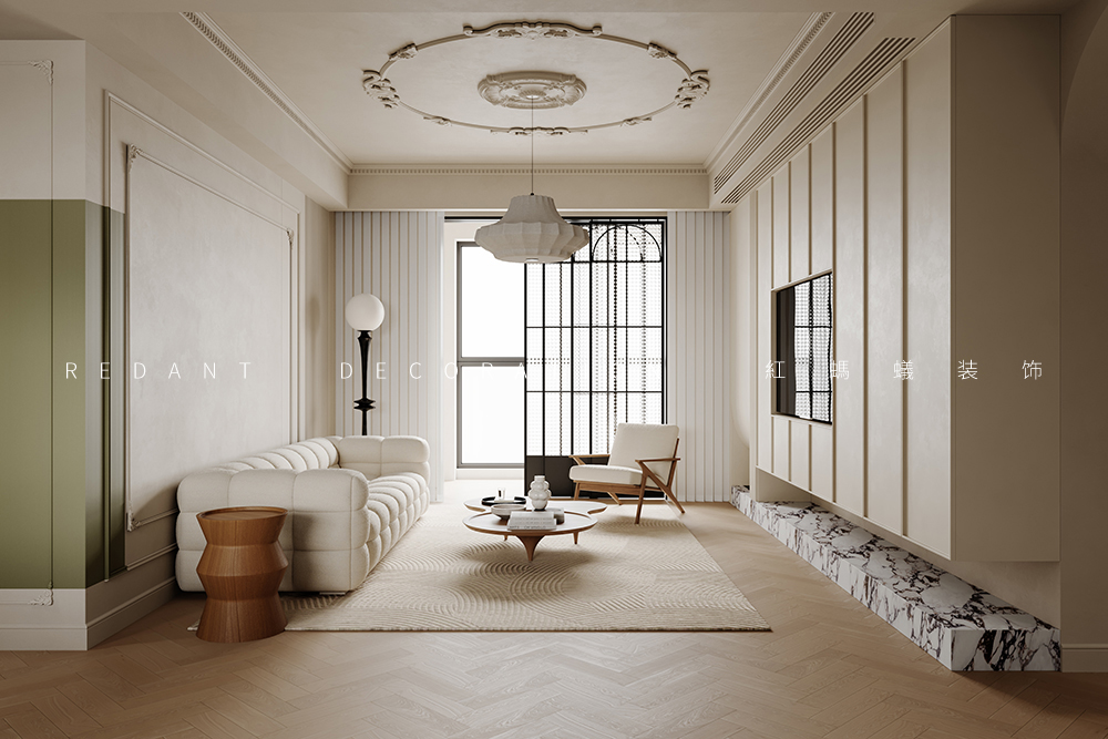 玲珑湾花园 | 120平米法式风格装修效果图