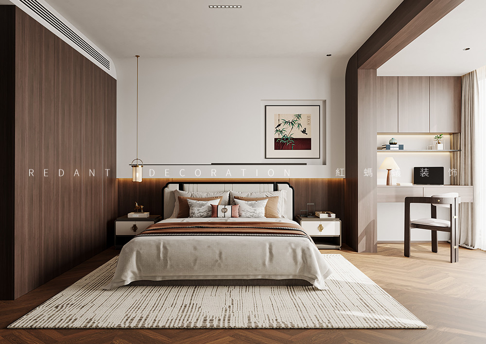 泰山九号400㎡中式风格别墅装修效果图