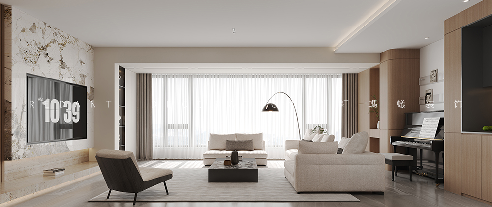 湖悦天境 | 256㎡现代风格别墅装修效果图