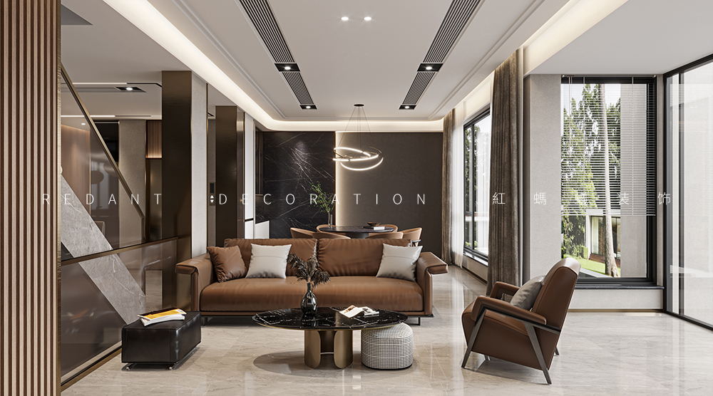 吴越府 | 450㎡现代风格别墅装修效果图