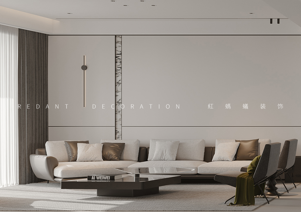 和风雅颂丨190平现代风格平层装修效果图