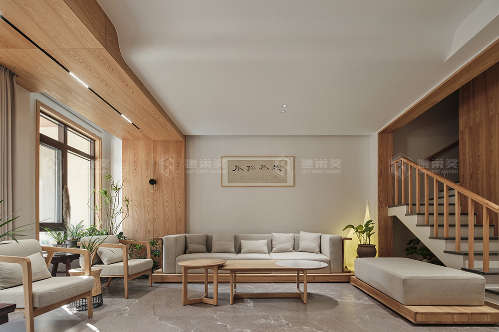 金色港湾 | 350㎡新中式风格别墅装修图 实景