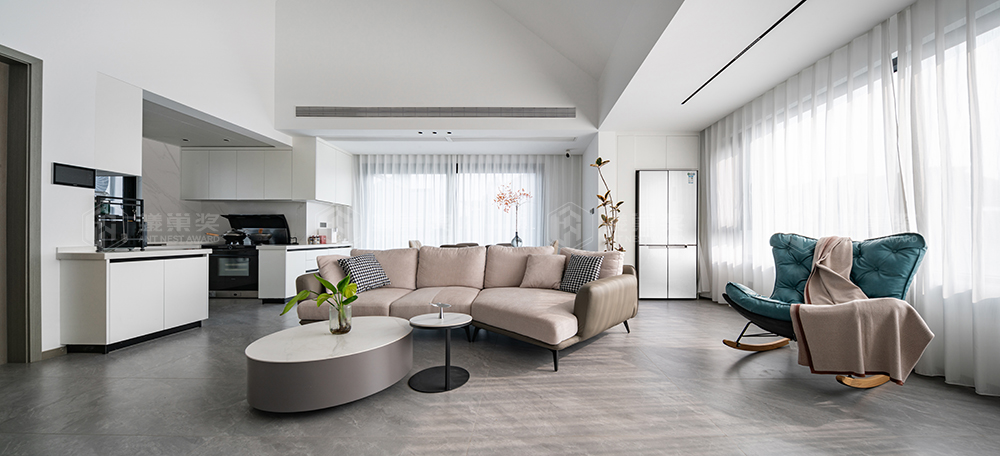 苏和雅集丨180平现代风格复式装修效果图 实景